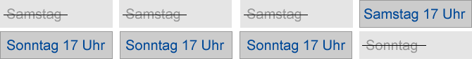 Samstag Sonntag